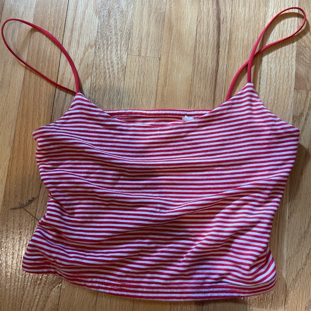Striped cropped top